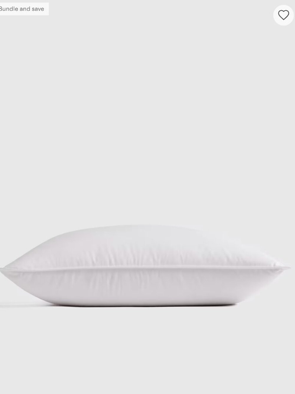 Quince Luxe Goose Down Pillow Standard Medium Firm 750 Fill New